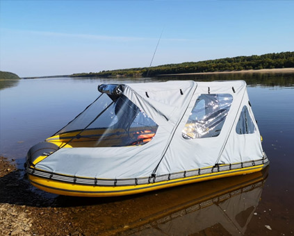 Тент-трансформер для ПВХ лодки ORCA 380 НДНД с фальшбортом